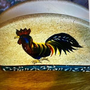 Noble of excellence Rooster Napkin Holder